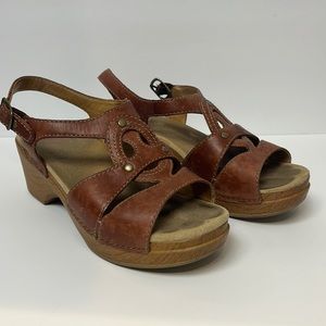Dansko sandal wedges size 7, slightly worn but in good condition